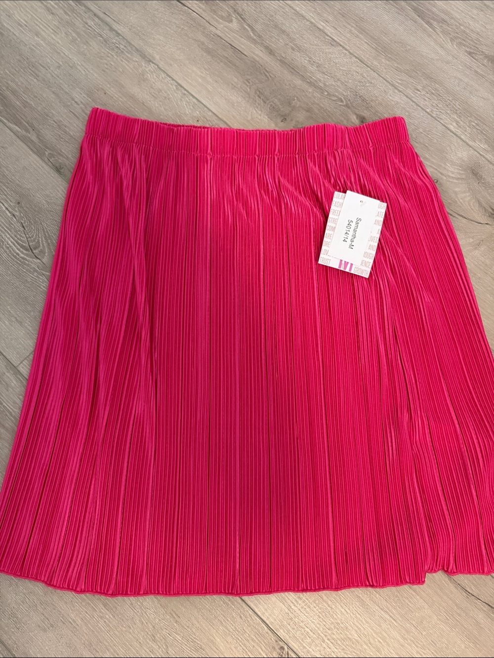 LuLaRoe Bright Fuchsia Pleated Midi Skirt